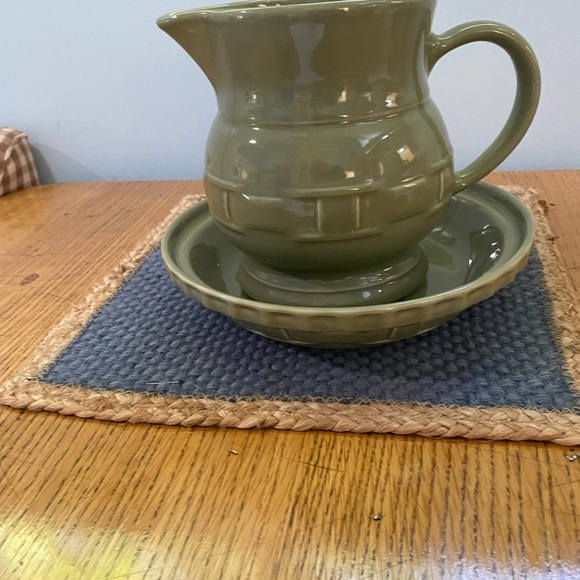 Longaberger Kitchen Longaberger Pottery Sage Woven Traditions